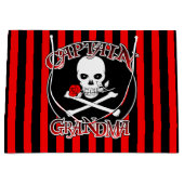 キャプテン祖母抱き枕 ラージペーパーバッグ (正面)