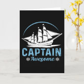 キャプテン素敵 - クールなセーリング カード (黄色い花)