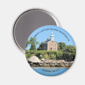 キャプテン素晴らしアイランドライトハウス、CTラウンドマグネット マグネット (正面/裏面)