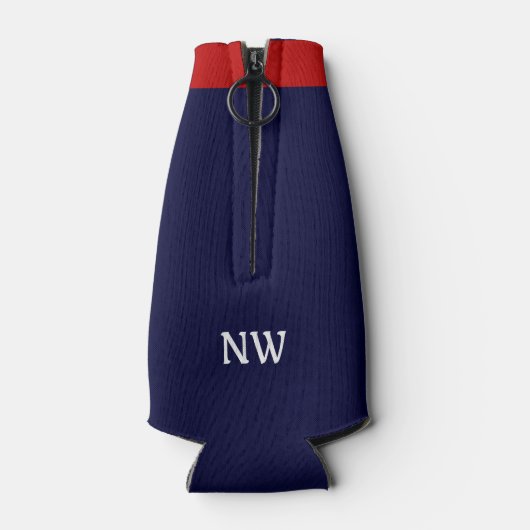 キャプテン航海のいかりオアーズネイビーブルー名前をカスタムする ボトルクーラー