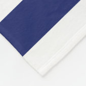 キャプテン航海のズホイールの名モノグラムの前 フリースブランケット (角)