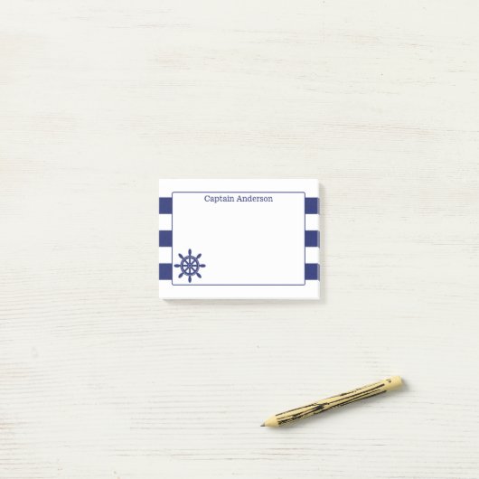 キャプテン航海のズホイール名を追加4 x 3 ポストイット (デスク上)