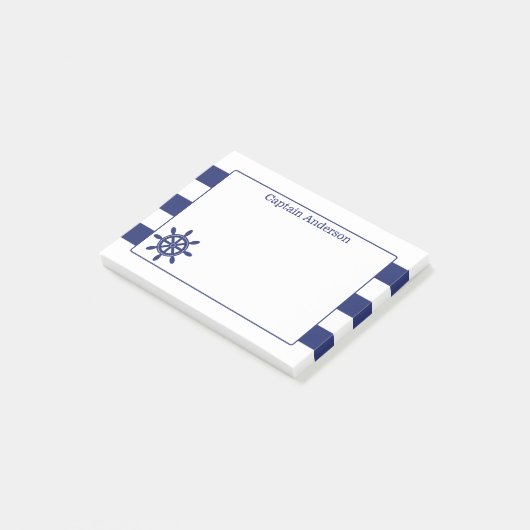 キャプテン航海のズホイール名を追加4 x 3 ポストイット (アングル)