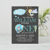 キャプテン航海のファースト誕生日パーティーの招待 招待状 (スタンド正面)