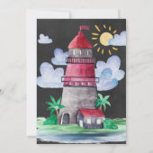 キャプテン航海のファースト誕生日パーティーの招待 招待状 (裏面)