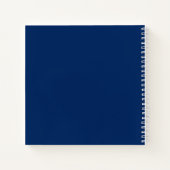 キャプテン航海のボートネームいかりブルースクエア ノートブック (裏面)