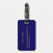 キャプテン航海の金ゴールド王室のいかり ラゲッジタグ (裏面縦)