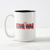 『キャプテン·アメリカ対鉄人の金属図』 ツートーンマグカップ (左)