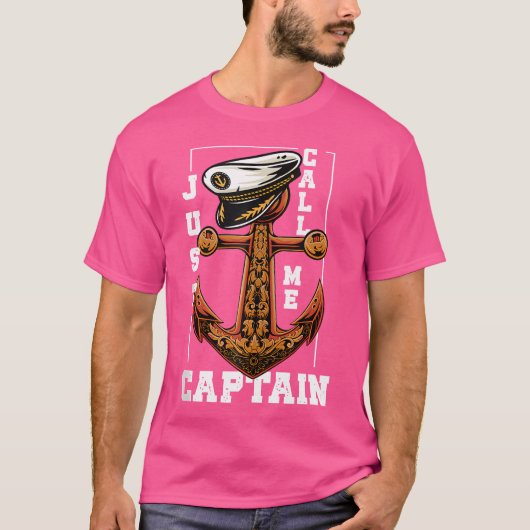 キャプテン・アンカーとお呼びください 海の水兵さん Tシャツ (正面)