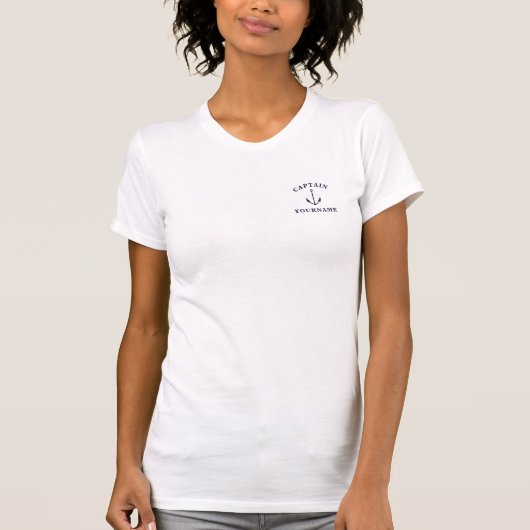 キャプテン·ウィザ航海のー·ネーム·Tシャツ Tシャツ (正面)