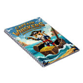 キャプテン・ウィスカースと失われた宝の海賊ネコ ノートブック (右側)