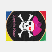 キャプテン·グレース&パイレーツ·トレジャー島/ガールズ フリースブランケット (正面(横))