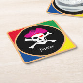 キャプテン"グレース&パイレーツ – 宝島/ガールズ スクエアペーパーコースター (アングル)