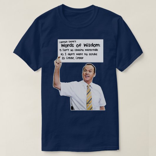 キャプテン・ジェーンズの知恵の言葉 Tシャツ (デザイン正面)