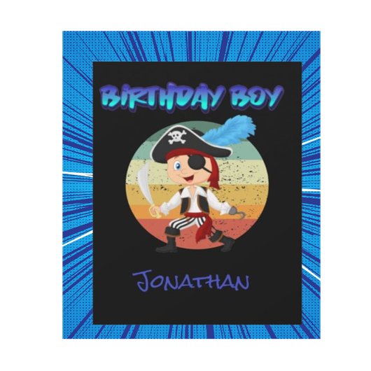 キャプテン・ジャック・パirateの誕生日招待カード! ノートカード