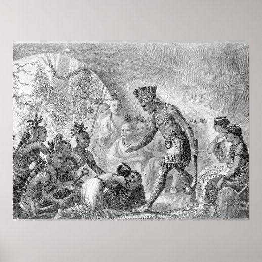 キャプテン・スミスはポカホンタスに救出された ポスター (正面)