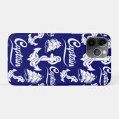 キャプテン セイルボート アンカー 海洋デザイン Case-Mate iPhoneケース (裏面(横))