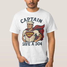 キャプテン・セイヴ・ア・３０４ - Tシャツ