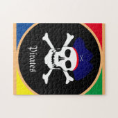 キャプテン&パイレーツ国旗 – 宝島/キッズ ジグソーパズル (横)