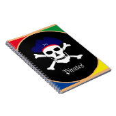 キャプテン&パイレーツ国旗 – 宝島/キッズ ノートブック (右側)