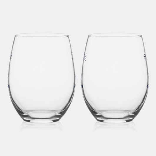 キャプテン&ファースト航海のメ結婚イトのカップル ステムなしワイングラス (左)