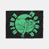 キャプテン・プラネットとプラネタイターの地球の日の母 フリースブランケット (正面(横))