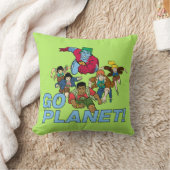 キャプテン・プラネットとプラネタイター – ゴー・プラネット! クッション (ブランケット)