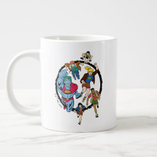 キャプテン・プラネットとプラネタイツ・サークルグラフィック ジャンボコーヒーマグカップ