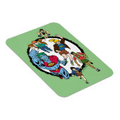 キャプテン・プラネットとプラネタイツ・サークルグラフィック マグネット (右側)