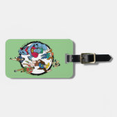 キャプテン・プラネットとプラネタイツ・サークルグラフィック ラゲッジタグ (正面横)