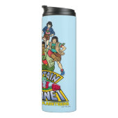 キャプテン・プラネットとプラネタイトグループのロゴグラフィック タンブラー (回転右)