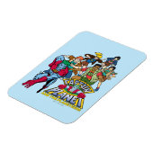 キャプテン・プラネットとプラネタイトグループのロゴグラフィック マグネット (左側)