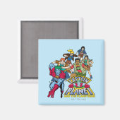 キャプテン・プラネットとプラネタイトグループのロゴグラフィック マグネット (正面/裏面)