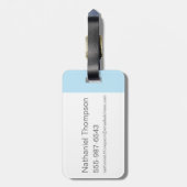 キャプテン・プラネットとプラネタイトグループのロゴグラフィック ラゲッジタグ (裏面縦)