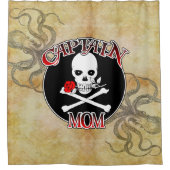 キャプテン・ママ – 深いに受け入れ シャワーカーテン (正面)