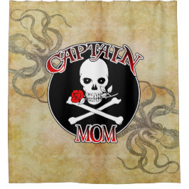 キャプテン・ママ – 深いに受け入れ シャワーカーテン