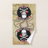 キャプテン・ママ – 深いに受け入れ バスタオルセット (ハンドタオル)