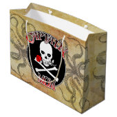 キャプテン・ママ – 深いに受け入れ ラージペーパーバッグ (裏面アングル)