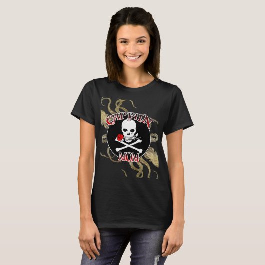 キャプテン・ママ – 深いに受け入れ Tシャツ (正面フル)