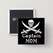 キャプテン・ママ 缶バッジ (正面&裏面)