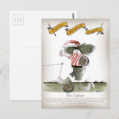 キャプテン・レッド・ホワイトストライプ ポストカード (正面/裏面)