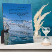 キャプテン、私のキャプテンby：ウォルト・ホイットマン フォトプラーク (側面)