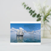 キャプテン、私のキャプテンby：ウォルト・ホイットマン ポストカード (スタンド正面)