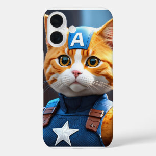 キャプテンCat iPhone 16カバー 16ケース