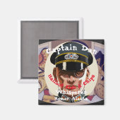 キャプテンDan魚のウィットティエ・アラスカ マグネット (正面/裏面)