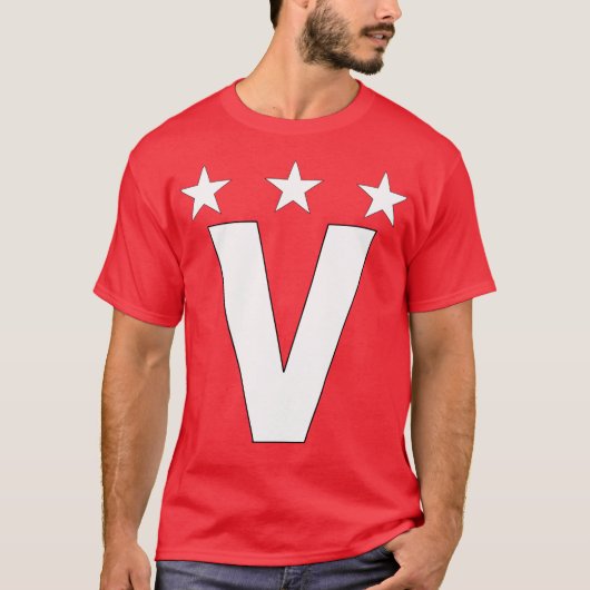 キャプテンV/人形遣い/V – マンTシャツ Tシャツ (正面)