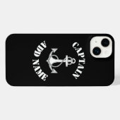 キャプパーソナライズされたネーム船 iPhoneケース (裏面横)