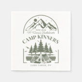 キャプパーソナライズされたバチェロレッテマウンテン スタンダードカクテルナプキン (正面)