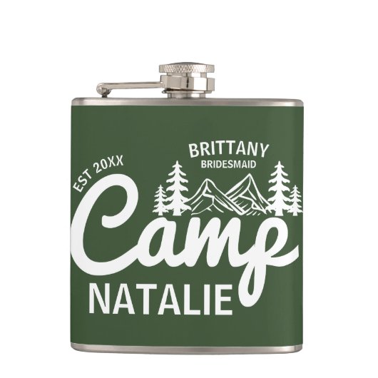 キャプパーソナライズされたンバッハバチェロレッテカスタム フラスク (正面)