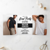 キャプピンシーズン男らし卒業招待状 三つ折りプログラム (内部)